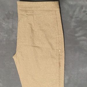 BEBE Gold pants. Size 6